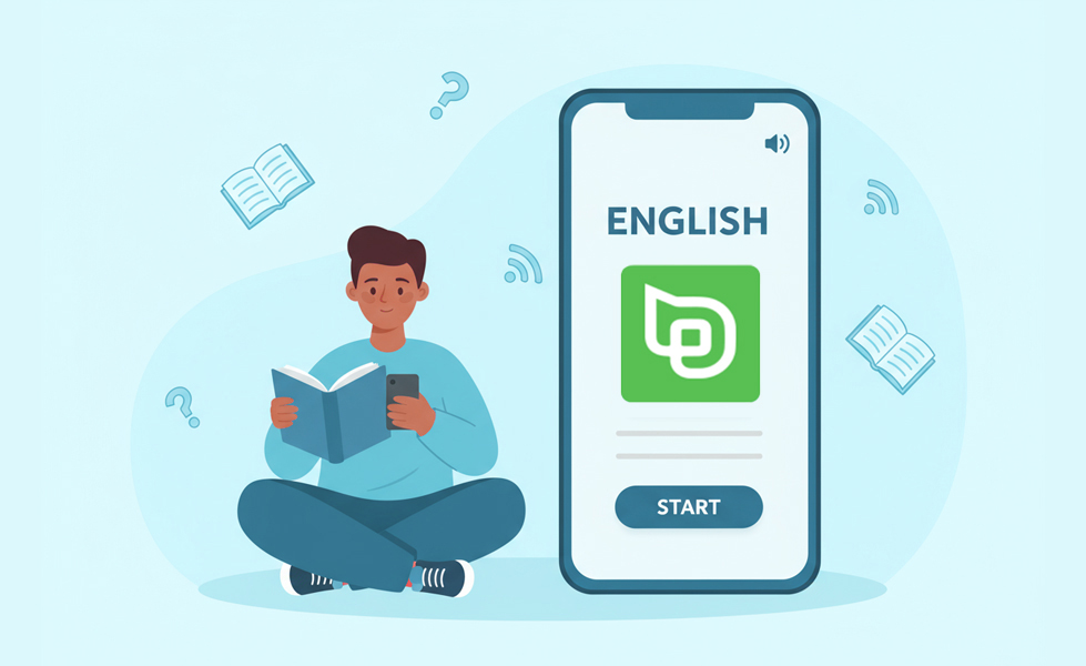 スマホで英語を勉強するアプリケーション